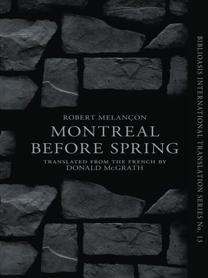 cover image of Montréal Before Spring